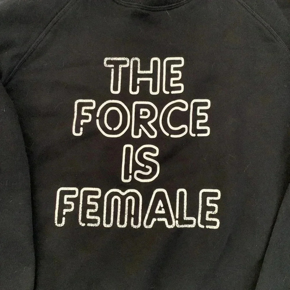 Rebecca Minkoff "The Force is Female" Sweatshirt Size Medium - Picture 3 of 4